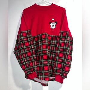 DISNEY DISNEY PARKS 2019 Christmas Mickey tartan Spirit jersey
